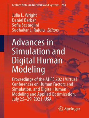 cover image of Advances in Simulation and Digital Human Modeling